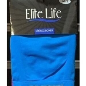 Mavi Boxer Ç Çamaşırı Izinden Rahatsız Olan Kişilerin Dikişsiz Erkek Boxer
