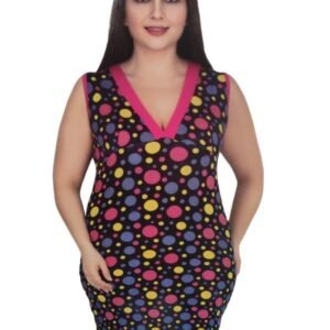 Puantiyeli Büyük Beden Elbise