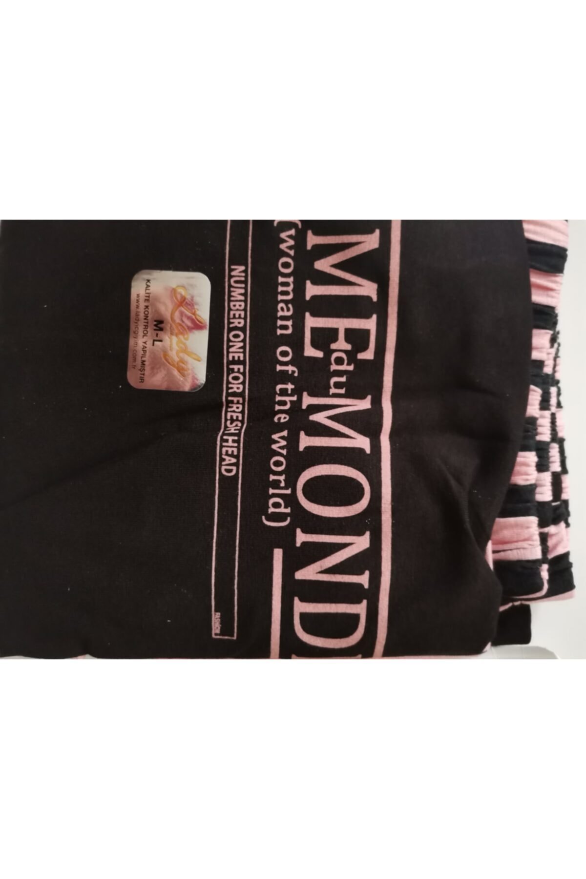 Kadın Pijama Takımı, Kolu Volonlu, Çizgili - Görsel 2