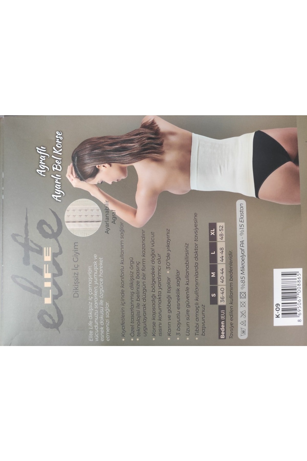 Korse Dogum Sonrası Vucut Sekıl Ve Kademelı Agraflı Ic Gıyım Korsesı - Görsel 3