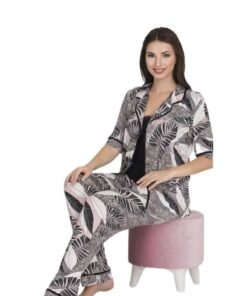 Çiçek Desenli Pijama Takımı