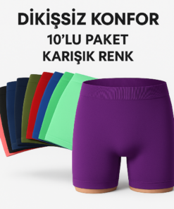Elite Life Yavuzshop Erkek Dikişsiz Boxer 10’lu asortı Paket | Uzun Ömürlü Konfor